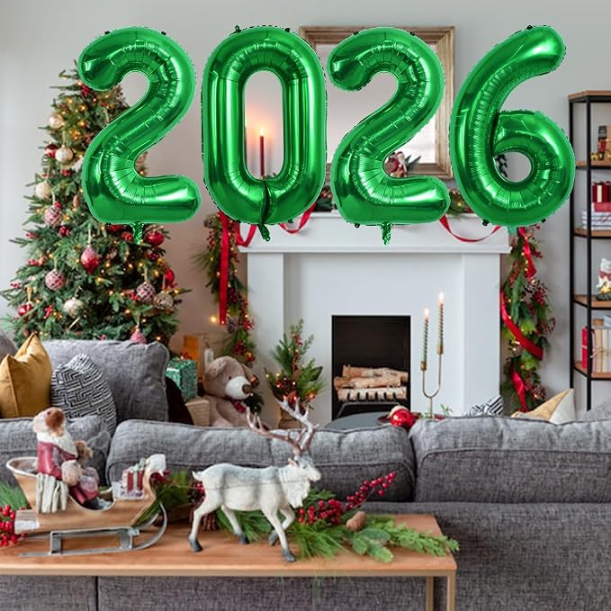 TONIFUL 2026 Graduation Balloons 42Inch Dark Green 2026 Number Balloons - Image 6