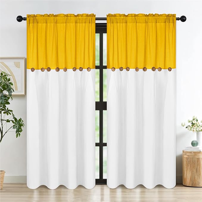 Farmhouse Cotton Linen Curtains - Image 8