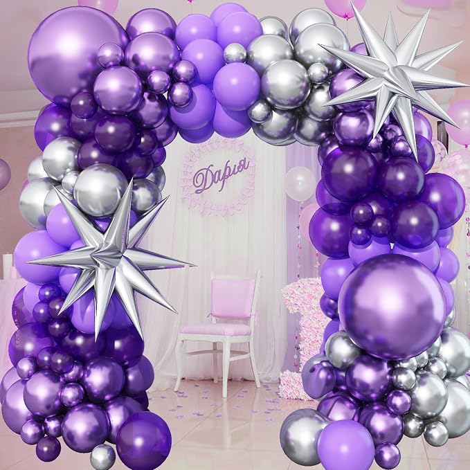 Dark Purple Balloon Arch Kit - Image 8