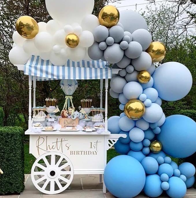 18 Inch Light Blue Balloons, Baby Shower, Birthday Party and Event Decoration - Image 7
