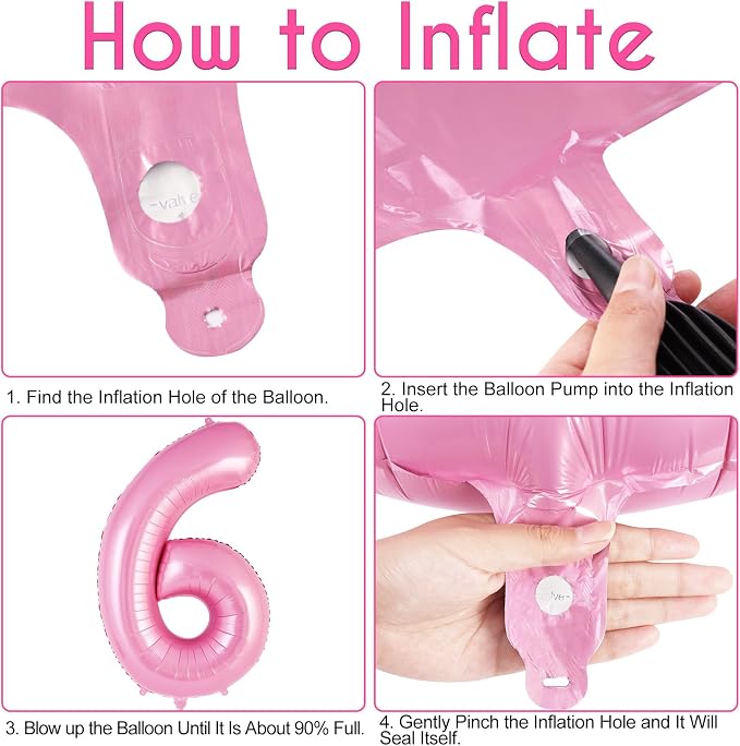Pink Number 16 Balloon, 40 Inch Big Large Foil Helium Number Balloons, Giant - Image 7