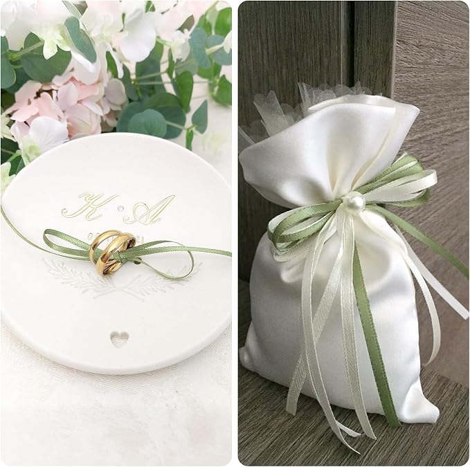 KINGLAKE Sage Green Satin Ribbon – 1/8 Inch x 100 Yards Light Green Ribbon - Image 7