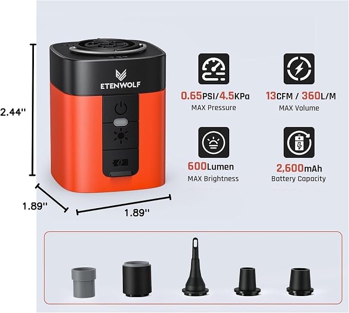 ETENWOLF AIR 3 Air Pump for Inflatables - Image 8
