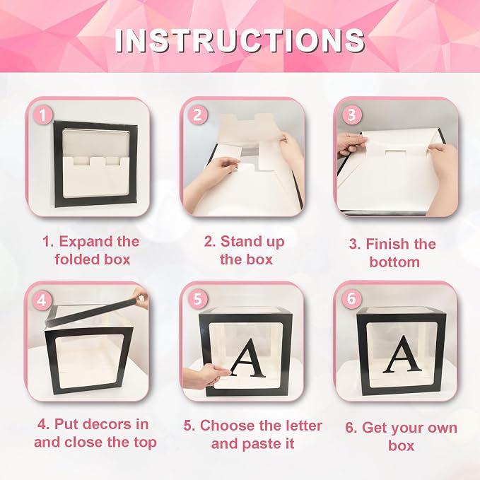 Black Clear Balloon Boxes, Baby Boxes - Image 6
