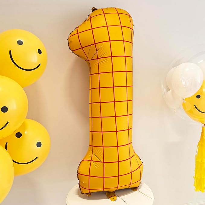 40 In Matte Yellow Number 7 Balloons Helium Foil Mylar Balloon Digital 7 | The - Image 5