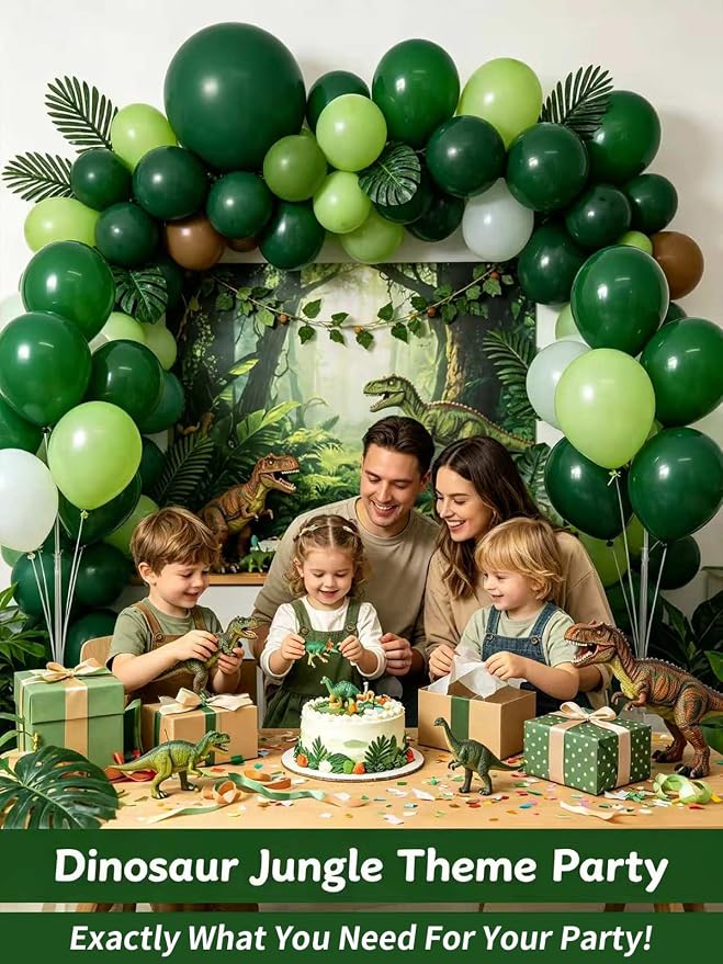 Green Balloons 125 Pack Different Sizes 18 12 10 5 Inch Dark Green Balloon Arch - Image 9