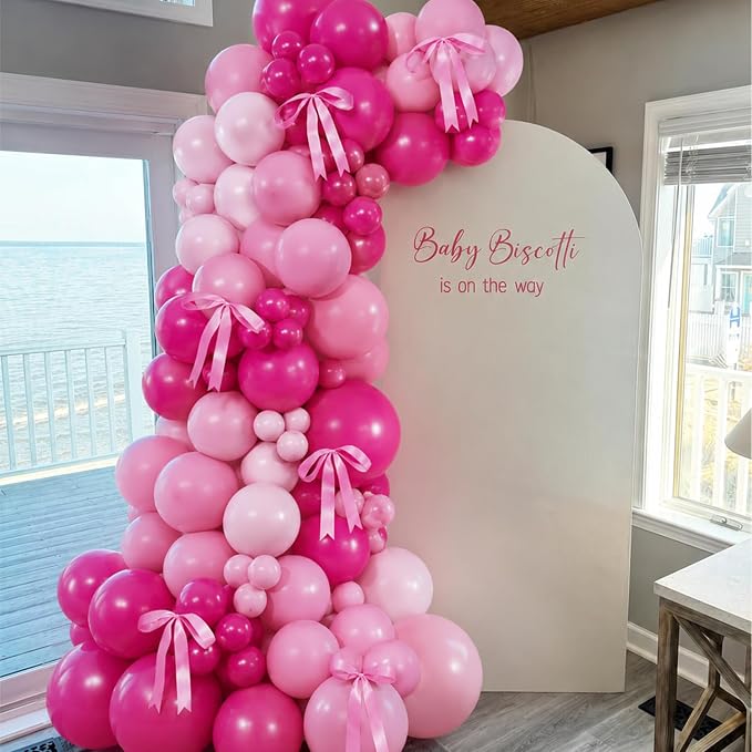 Pink Balloon Arch Kit, Hot Pink Balloons - Image 7