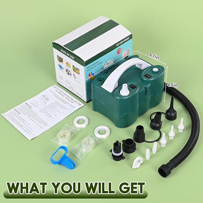 3-in-1 Electric Balloon Pump, Portable Air Pump - Image 7