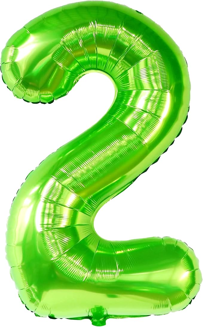 KatchOn Light Green 2 Balloon Number 40 Inch | Green Number 2 Balloon - Image 9