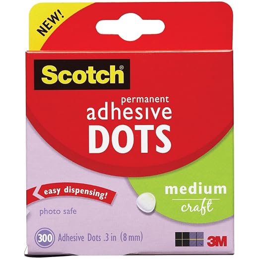 Scotch Adhesive Dots, Photo-Safe, Acid-Free Adhesive - Image 2
