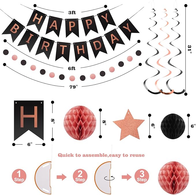 meowtastic Birthday Decorations Happy Birthday Banner - Image 7