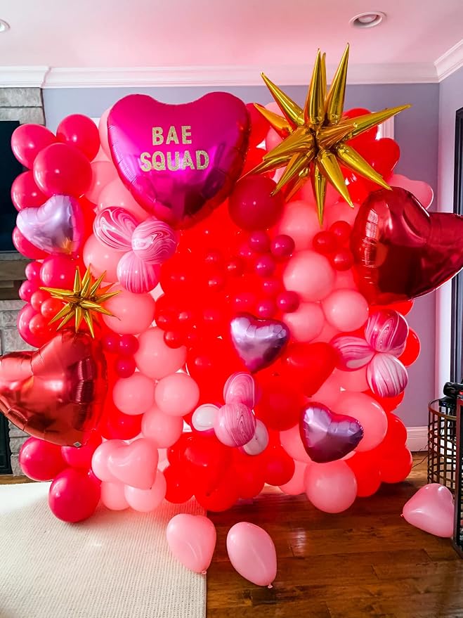 Voircoloria 130pcs Hot Pink Balloons Garland Arch Kit, 18 12 10 5 Inch | - Image 7
