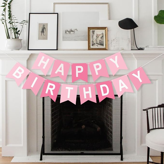 Happy Birthday Banner Birthday Party Banner NO DIY Happy Birthday Sign | - Image 7