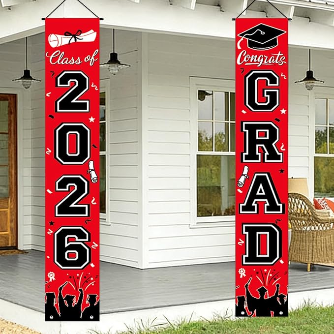 Graduation Decorations 2026 Porch Banner, Congrats Grad Class of 2026 Banner - Image 7