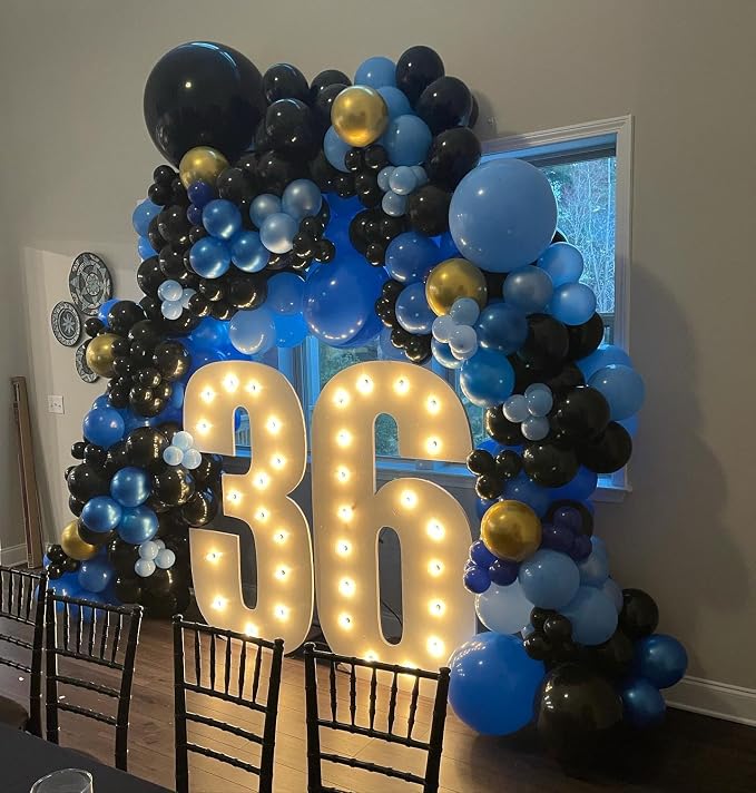 Blue and Gold Balloons, Baby Shower Party Decorations - Image 6