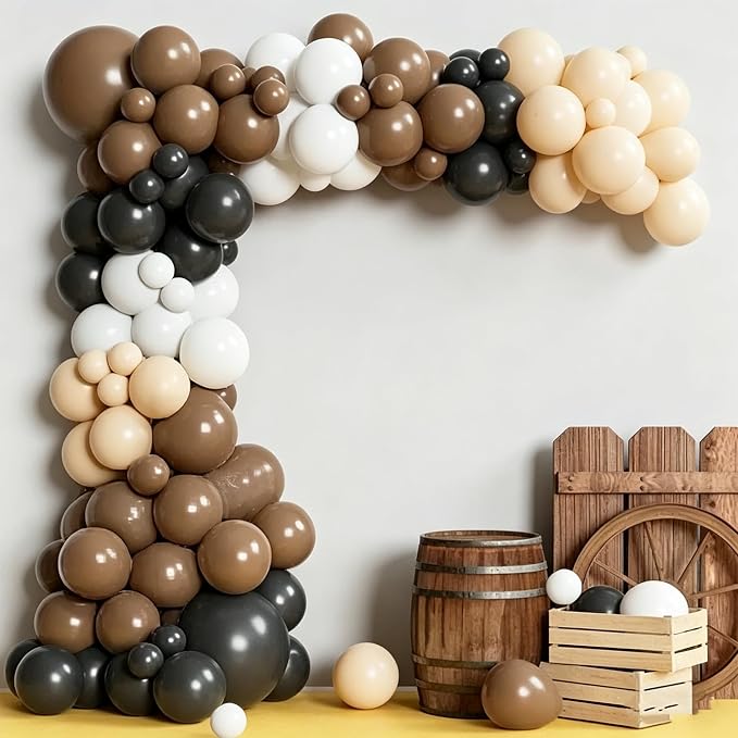 Brown Balloons, Tan Cocoa Coffee Beige Nude Latex Balloon - Image 7