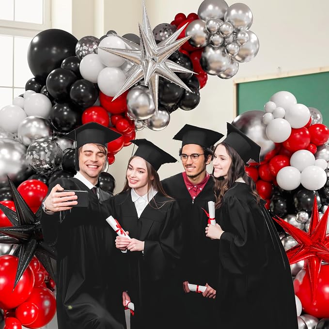 Red and Black Balloon Arch Kit - Image 7