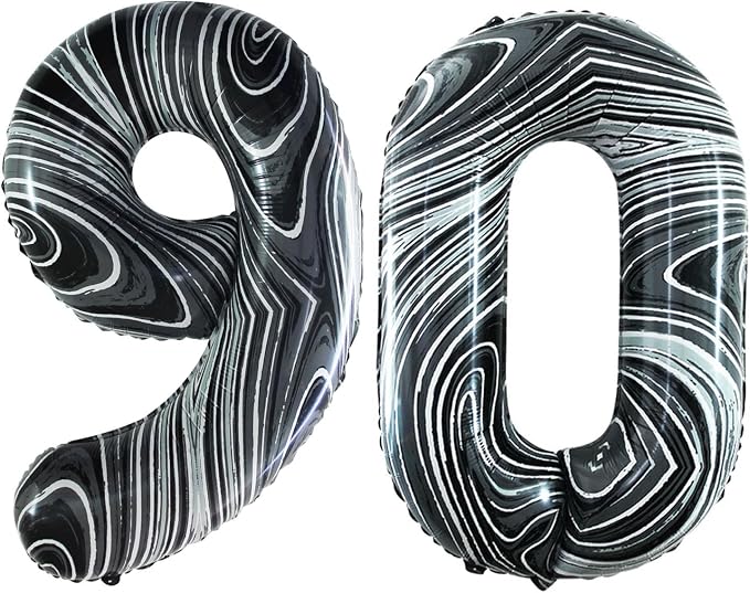 Number 90 Balloons for 90th Birthday Party Decorations, 42 Inch Jumbo Foil by GOER