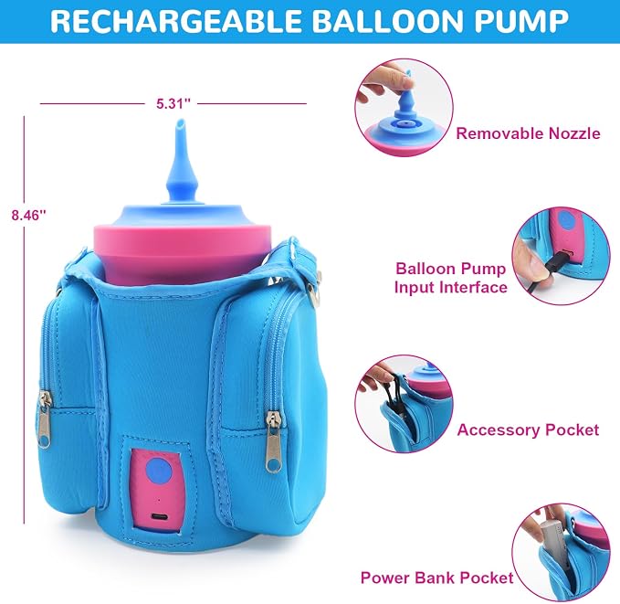 Mostop Balloon Pump Electric: Portable Cordless Balloon Blower Machine - Image 5