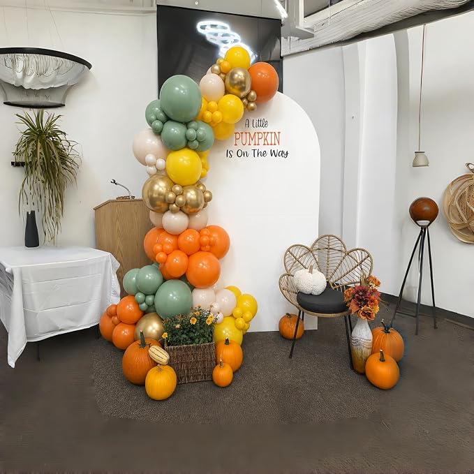 Fall Balloon, Thanksgiving Harvest Birthday Party Decor - Image 8