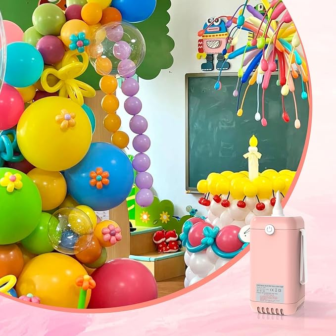 AXHJ Balloon Pump Electric Air Pumps, 2-in-1 Electric Air Balloon Pump,Balloon - Image 7