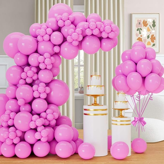 Pink Balloon Different Sizes 18 12 10 5 Inch by Qikoolaa
