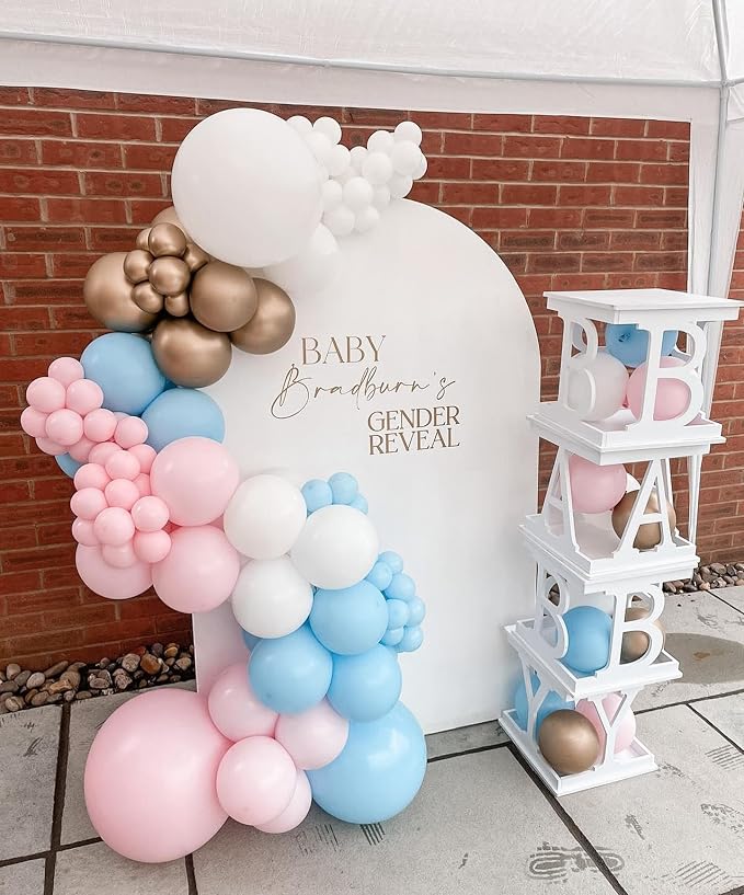 Pink and Blue Balloons Garland Kit, Baby Shower, Gender Reveal Party Decoration - Image 7