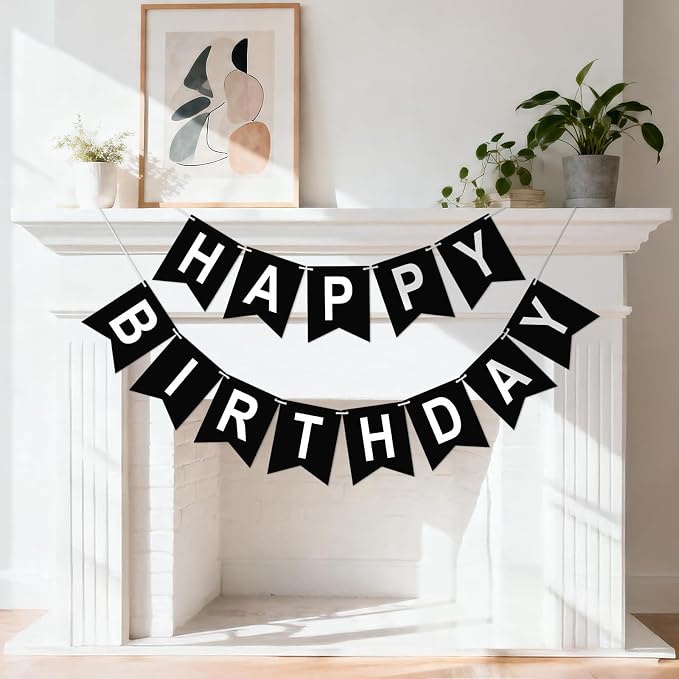 Happy Birthday Banner Birthday Party Banner NO DIY Happy Birthday Sign | - Image 7