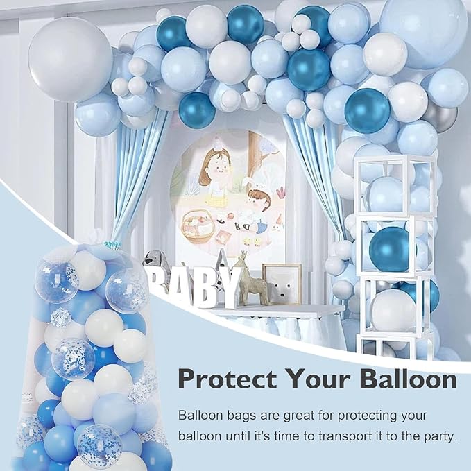 4 Pack Balloon Bags for Transport 98 x 59 In, Reusable Extra Large Clear - Image 7