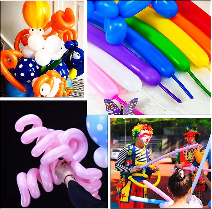 LXZFCRG 260 Balloons Clear Long Skinny Latex Balloon - Image 8