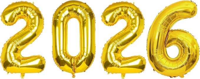 40 Inch Gold Foil Number Balloons - Image 9