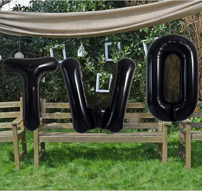 TONIFUL 40 Inch Large Black O Letter Balloon - Image 6