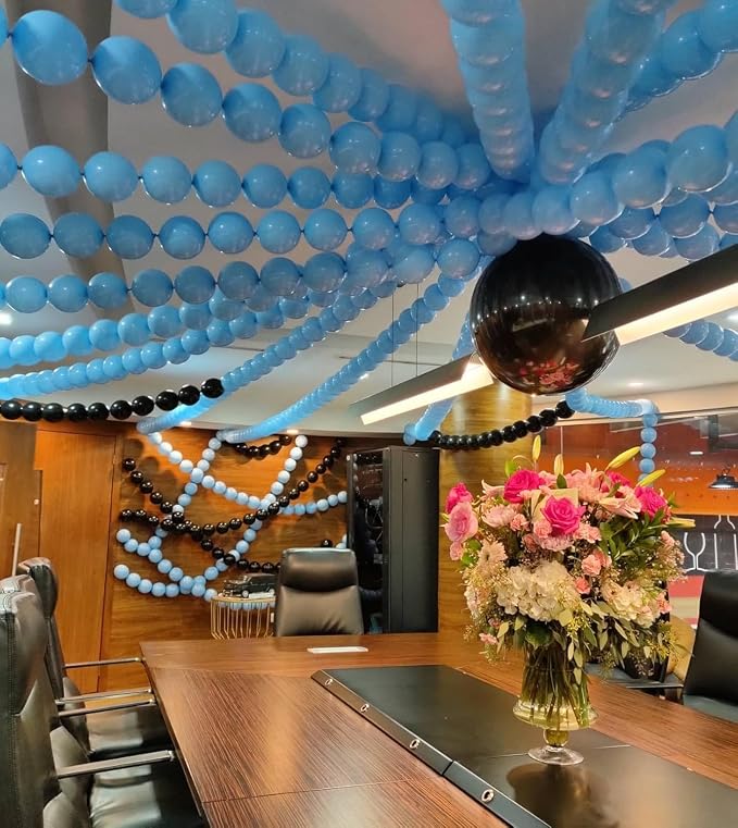 Light Blue Linking Balloons, Tails Balloon - Image 9