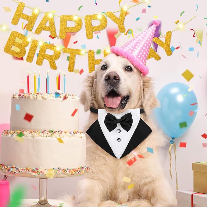 Glitter Gold Happy Birthday Banner - Image 8