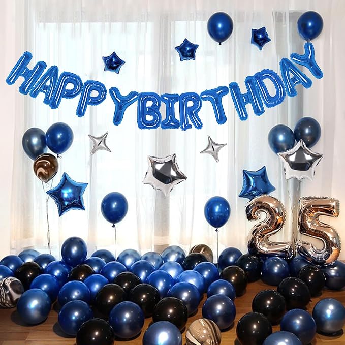 CANREVEL Happy Birthday Banner Decorations + 8Pcs Star Balloons, - Image 6