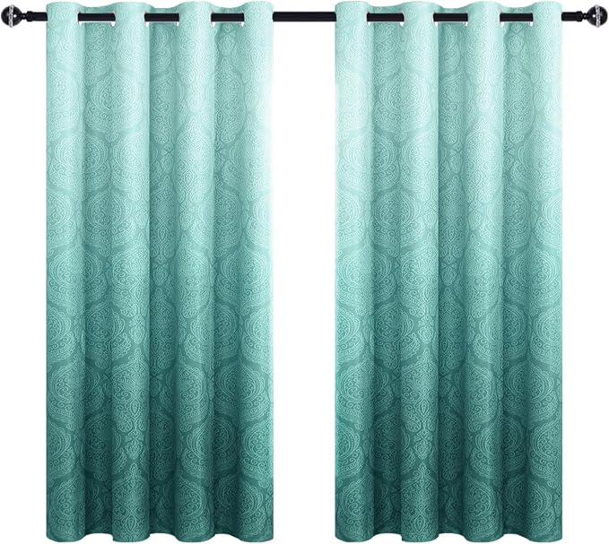DWCN Ombre Blackout Curtains for Bedroom - Image 9
