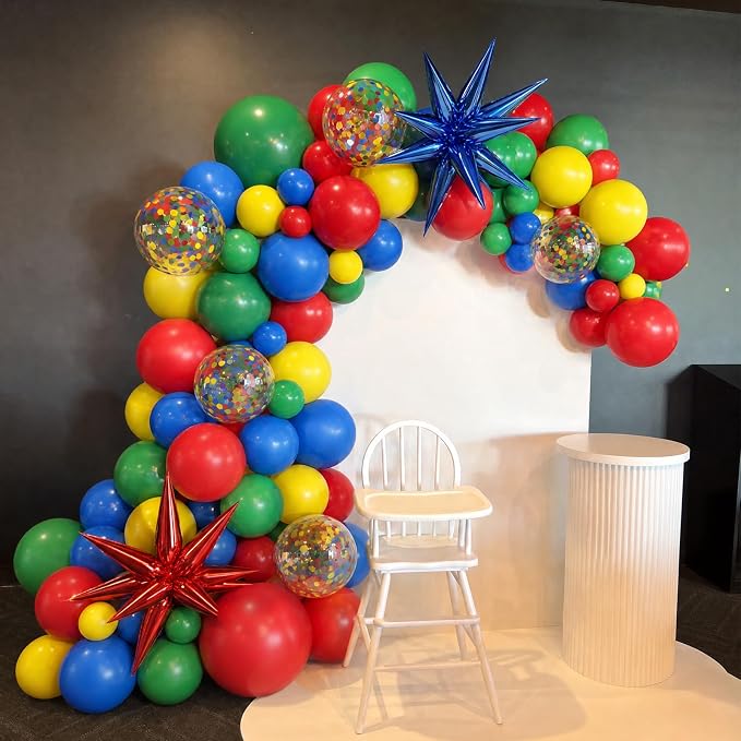Rainbow Colorful Balloons Arch Kit - Image 8