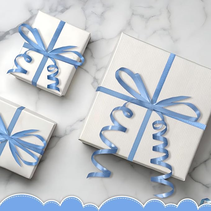 500 Yards Curling Ribbon,Light Blue Balloon String Ribbon,for Gift - Image 7
