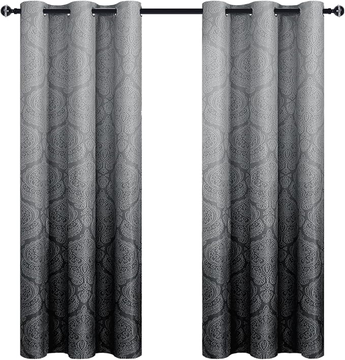 DWCN Ombre Blackout Curtains for Bedroom - Image 9