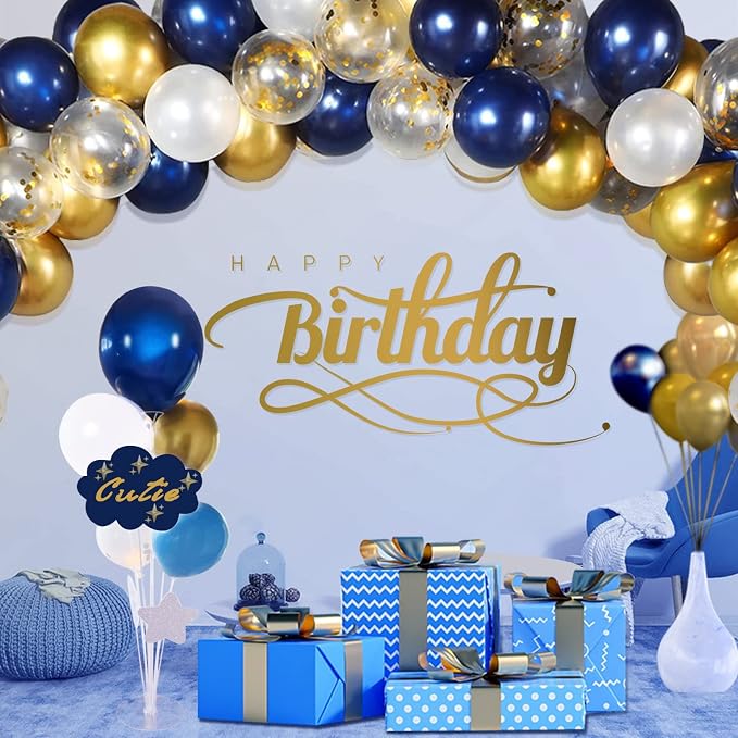 Navy Blue Balloons 100 Pack 12 inch Round Helium Navy Balloons - Image 7