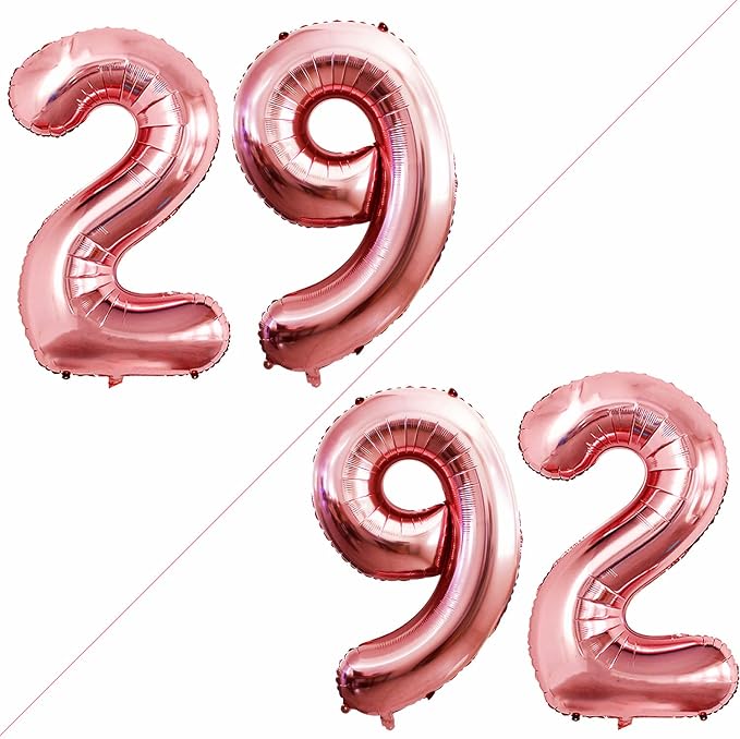 Number 29 Balloons for 29th Birthday Party Decorations, 42 Inch Jumbo Foil by GOER