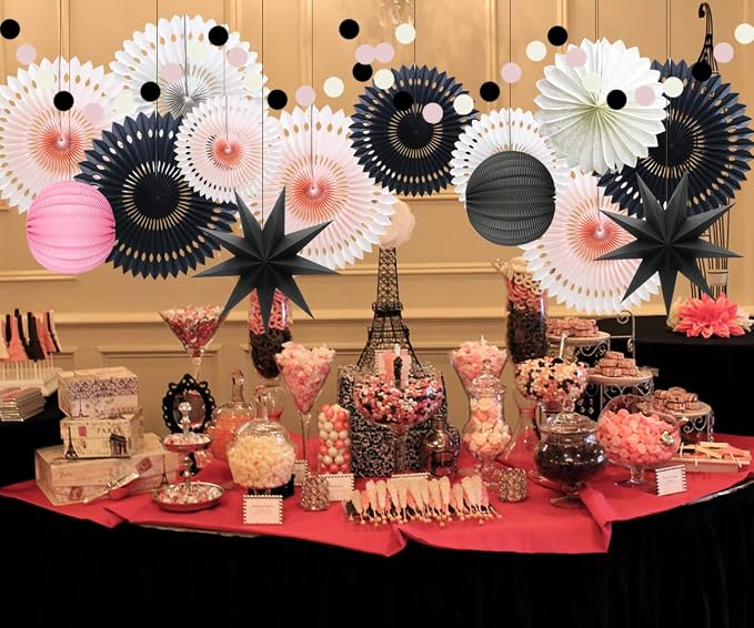 10 Pcs Party Decoration Set, Honeycomb Balls and Star Lanterns - Image 7