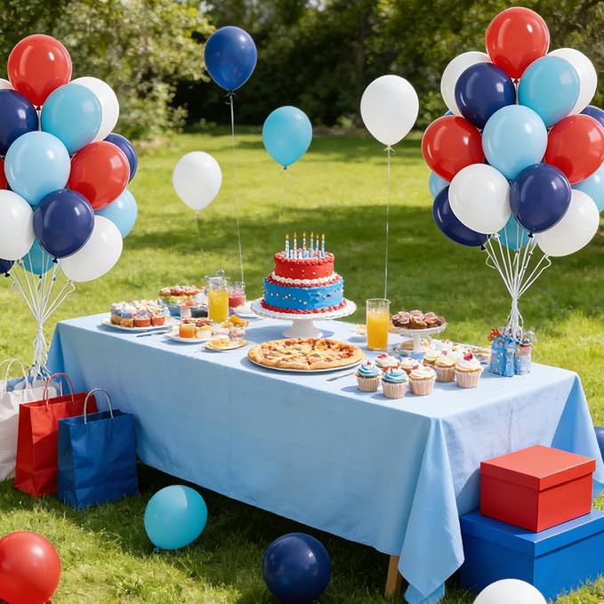 60pcs Red White and Blue Balloons 12inch - Image 7