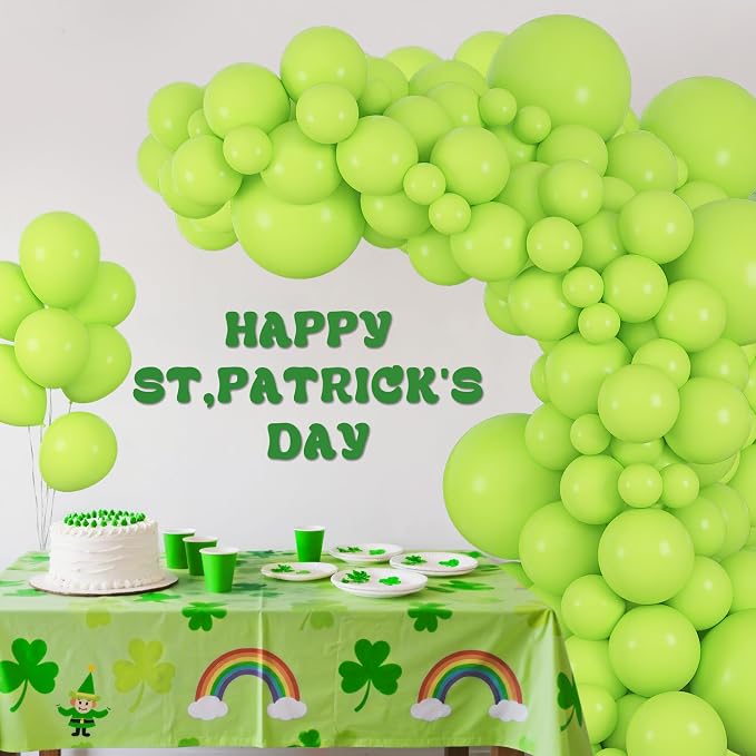 164Pcs Lime Green Balloons Garland Arch Kit Different Sizes | 18 12 10 5 inch - Image 7