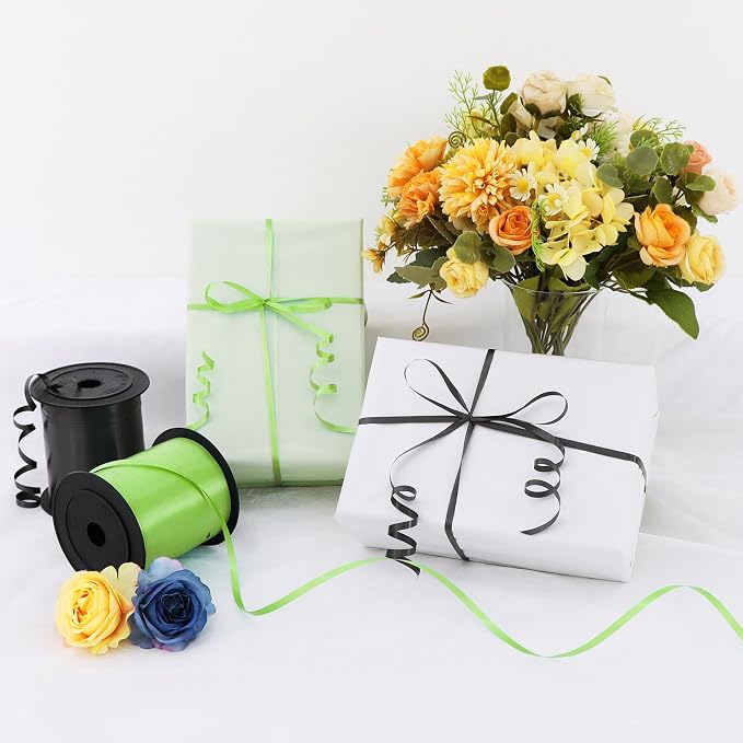 TONIFUL 500 Yards Black and Green Curling Ribbon Balloon String | Balloon - Image 6