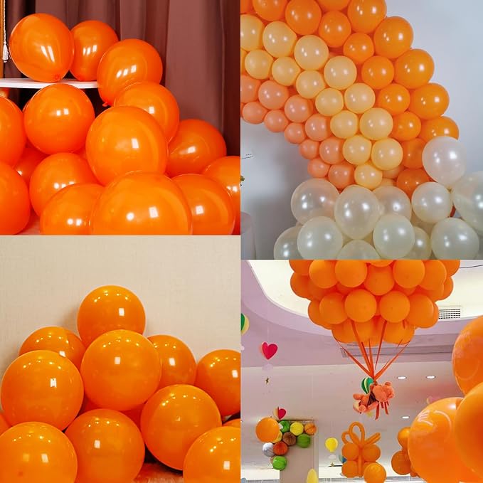 5 inch Orange Party Balloons - Image 7