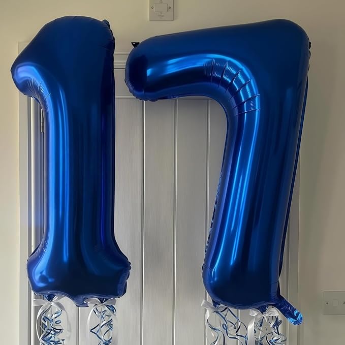 Navy Blue 6 Balloon Number, 40 Inch Number 6 Balloon Big Dark Blue 6 Foil Mylar - Image 7