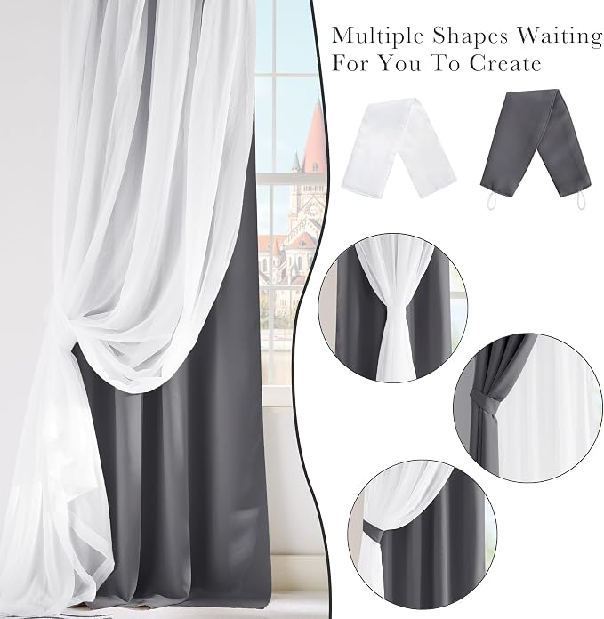 PONY DANCE Double Layer Curtains, 52 by 84 inches - Image 9