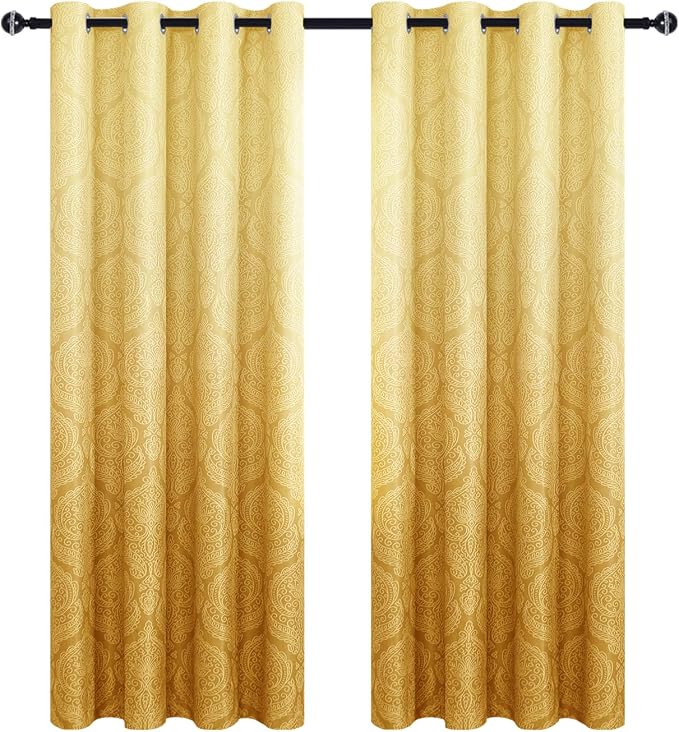 DWCN Ombre Blackout Curtains for Living Room - Image 9