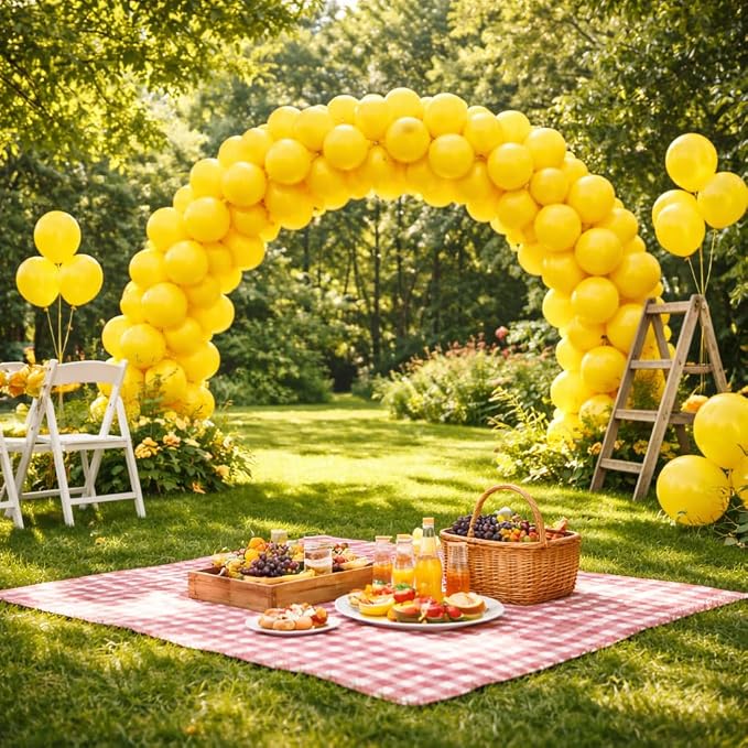 Yellow Balloons 100 Pack, Latex Party Balloons, 12 Inch Round Helium Yellow - Image 7